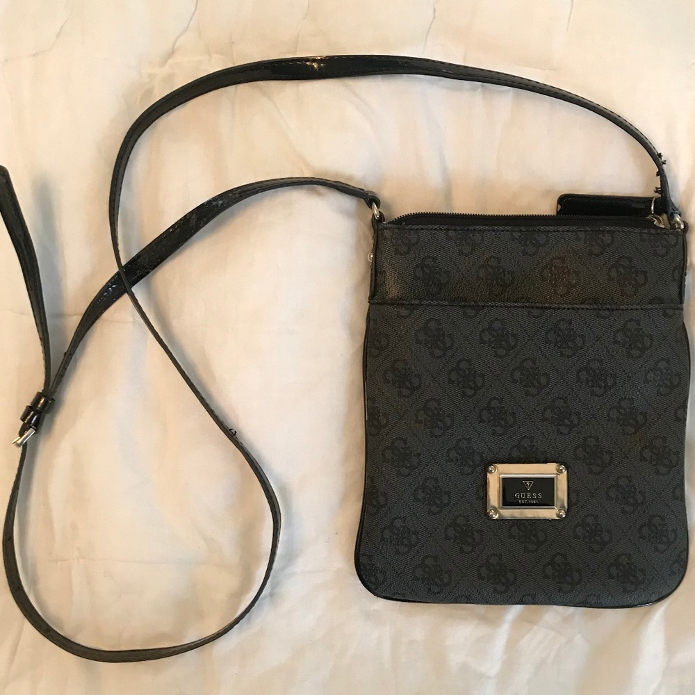 Guess Logo-Print Crossbody Bag